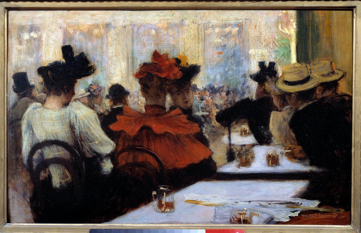 På cafékonserten. Målning av Norbert Goeneutte (1854-1894) av Norbert Goeneutte