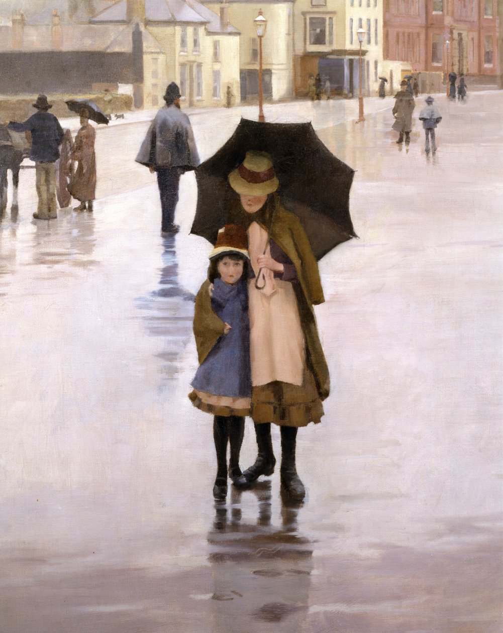 The Rain it Raineth Every Day, 1889 (detalj av 77655) av Norman Garstin
