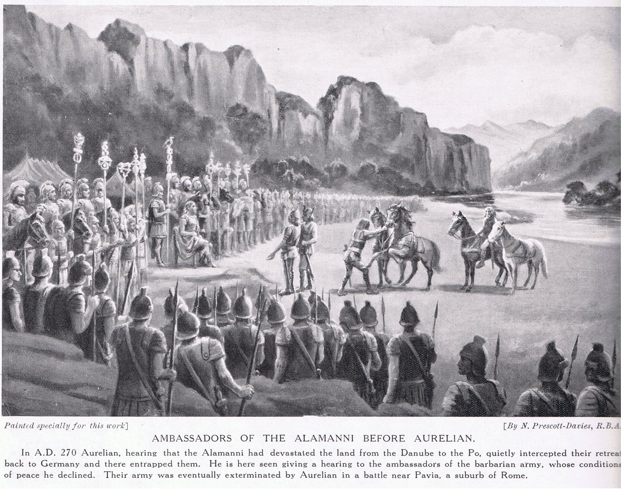 Ambassadörer för alumannerna före Aurelianus 270 AD av Norman Prescott Davies