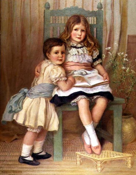 Simon och Dorothea Meburn av Norman Prescott Davies