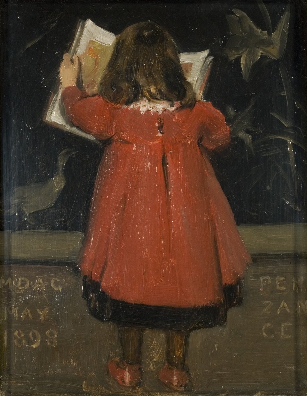 Porträtt av konstnärens dotter, Alethea Garstin av Norman Garstin