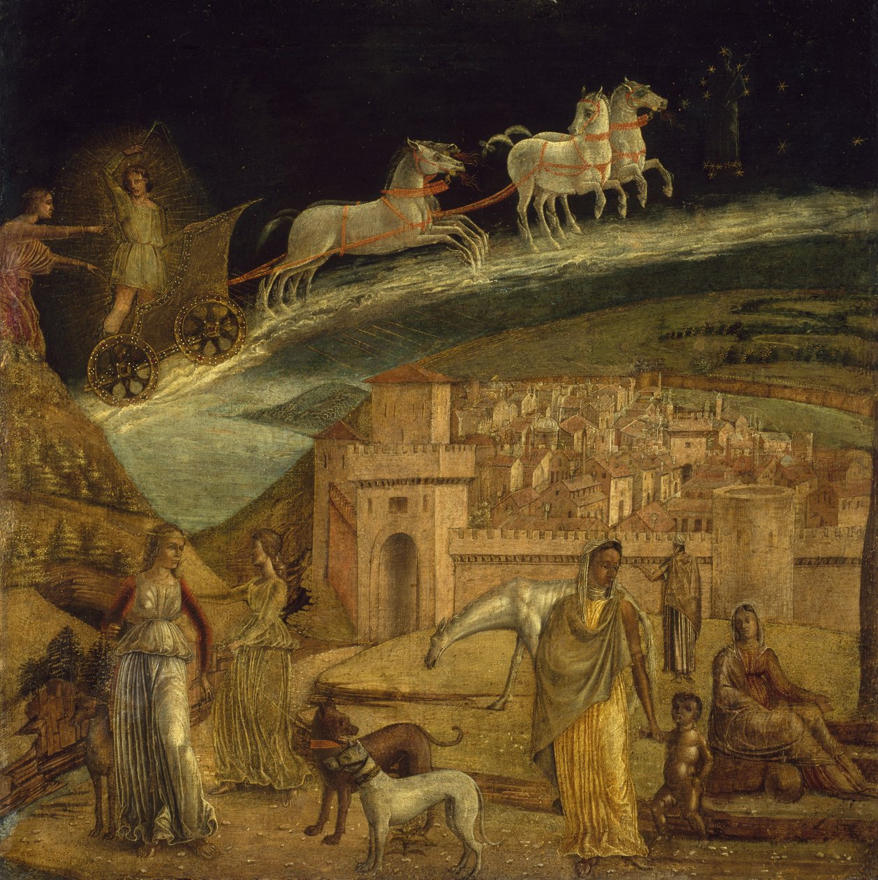 Phaeton Driver the Chariot of Phoebus, 1475-1500 av Northern Italian School