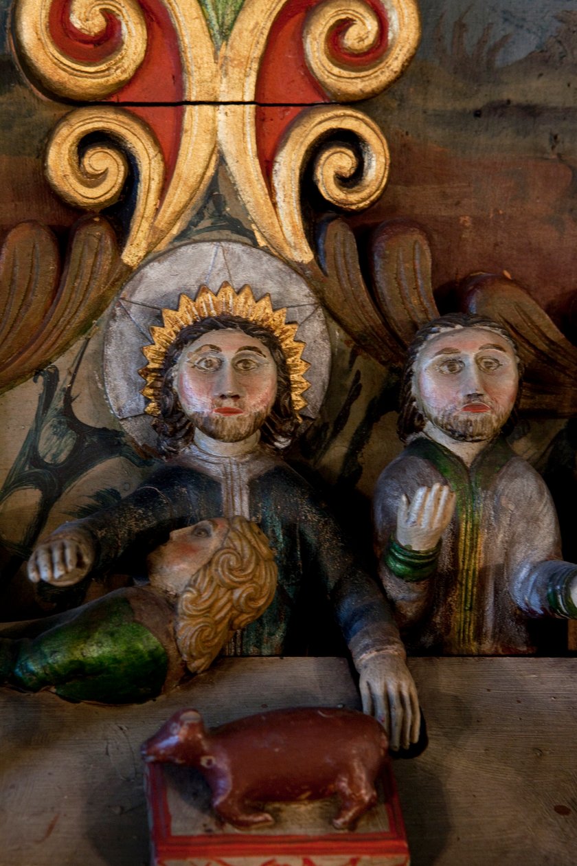 Nattvarden, detalj av altartavlan, Mo I Rana kyrka av Norwegian School