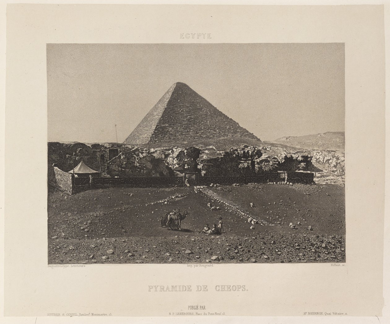 Egypten. Cheops pyramid av Nöel Marie Paymal Lerebours