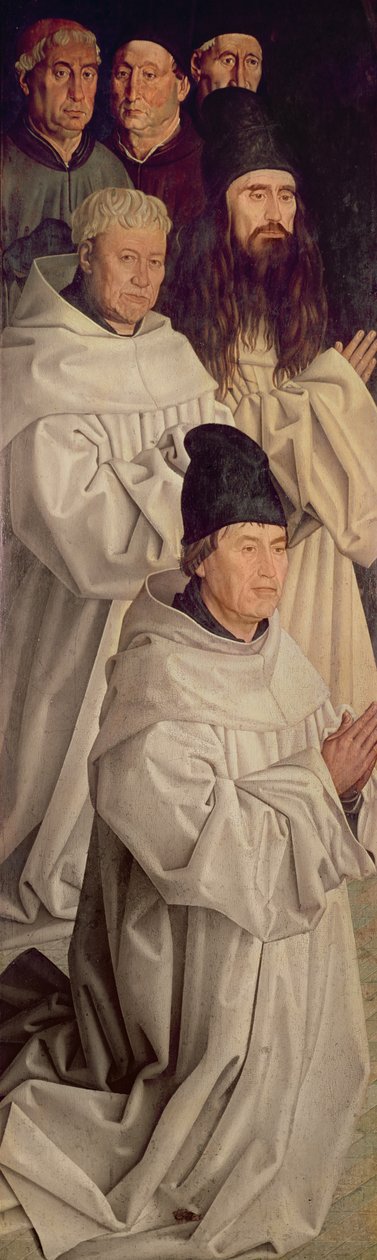 Panel av munkarna, från Polyptych of St. Vincent, c.1465 av Nuno Goncalves or Gonzalvez