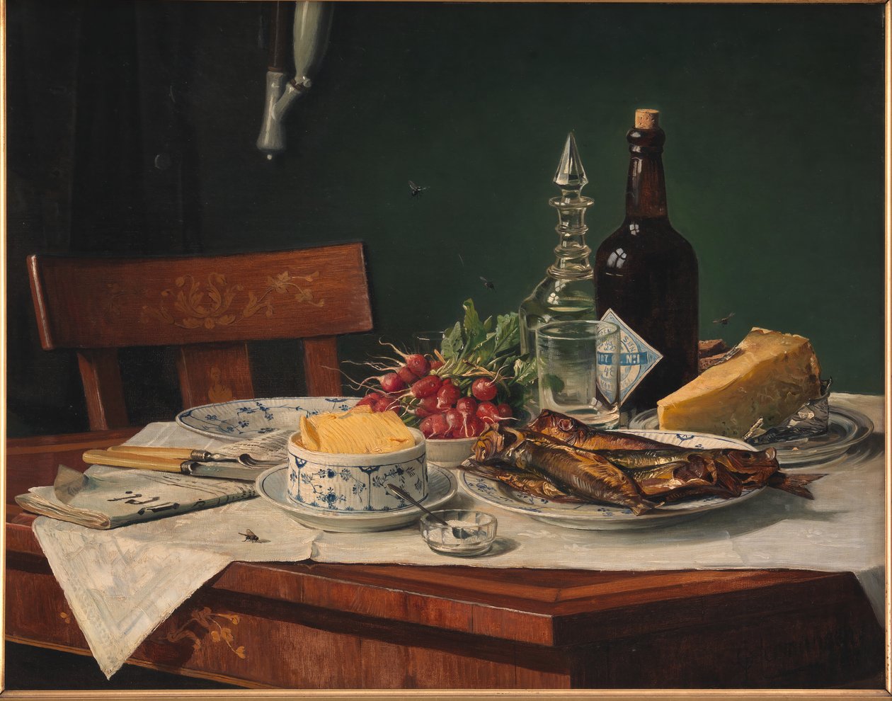 Ett lunchbord av O.A. Hermansen