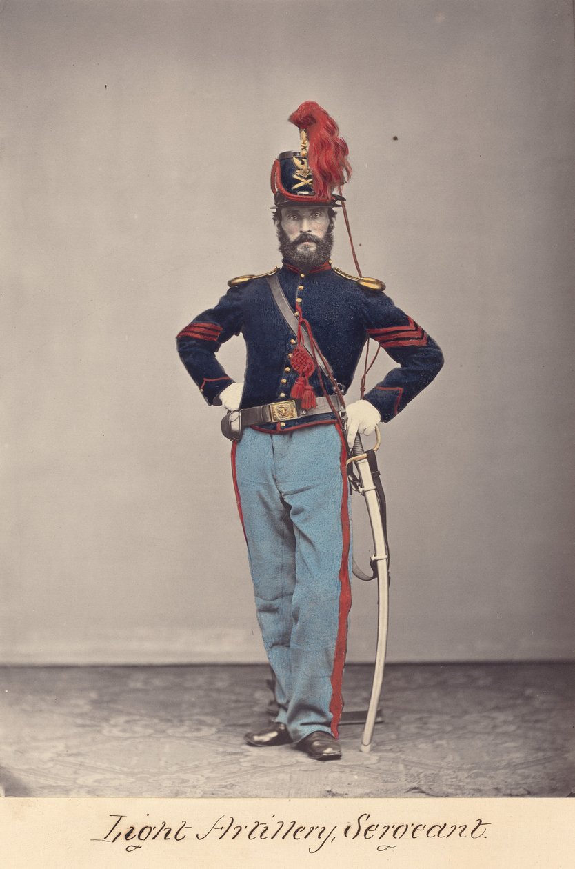 Lätt artilleri, sergeant av O.H. Willard