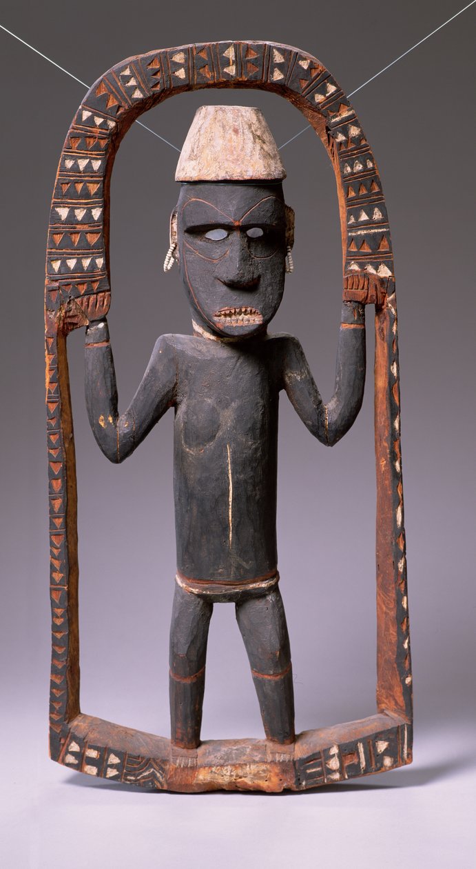 Figur från Canoe House, Salomonöarna (trä) av Oceanic