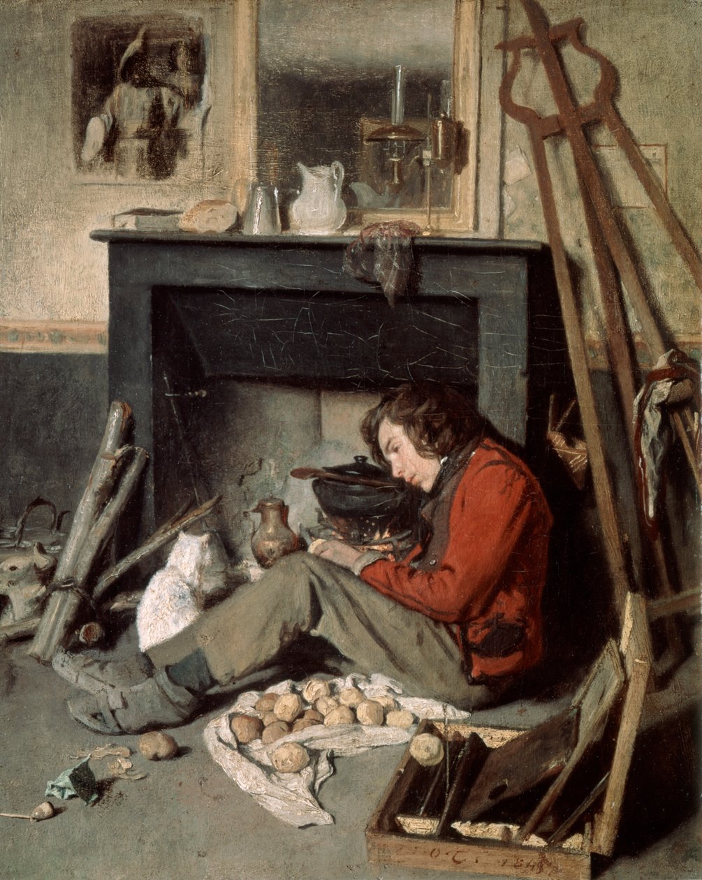 Studiointeriör, 1845. av Octave Tassaert