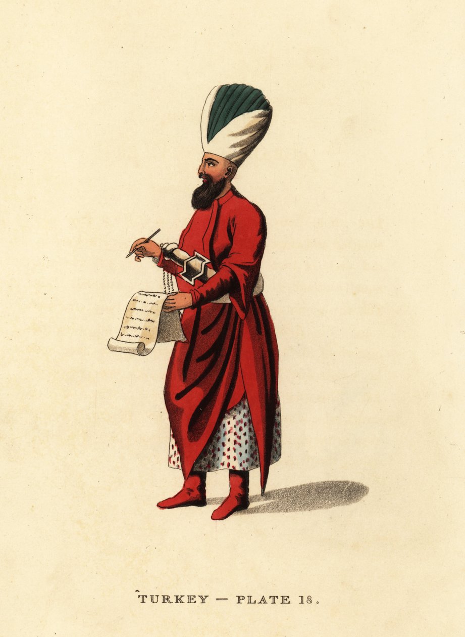 Subaltern officer av janitsjarerna, det osmanska infanteriet av Octavian (after) Dalvimart