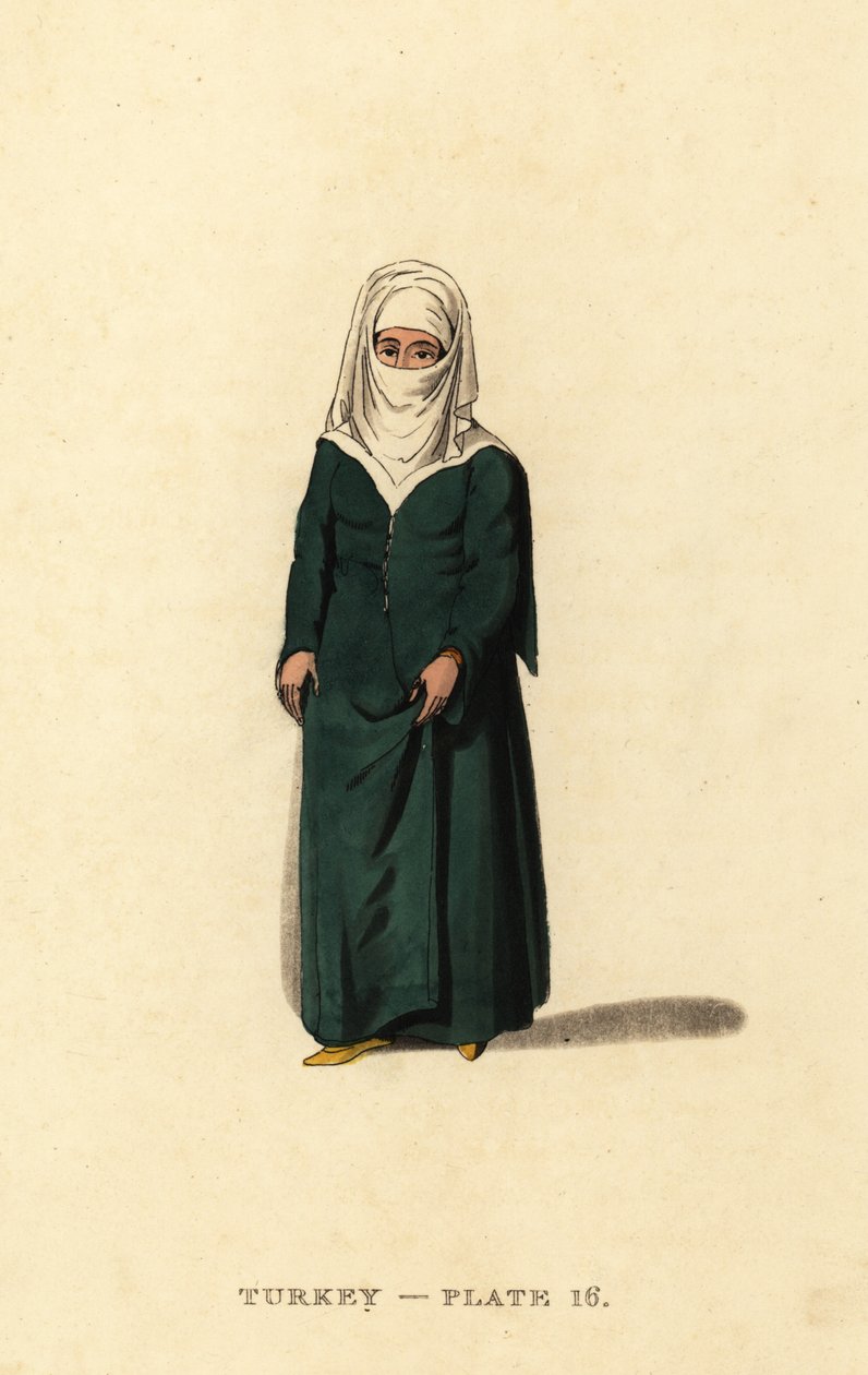 Turkisk kvinna i Konstantinopel (Istanbul), Osmanska riket av Octavian (after) Dalvimart