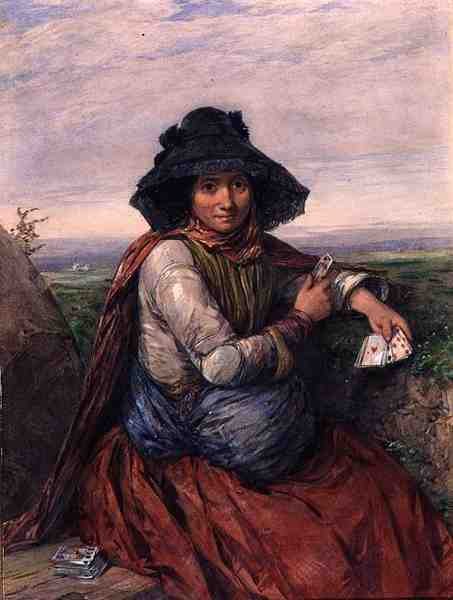 Spåmannen (akvarell på papper) av Octavius Oakley