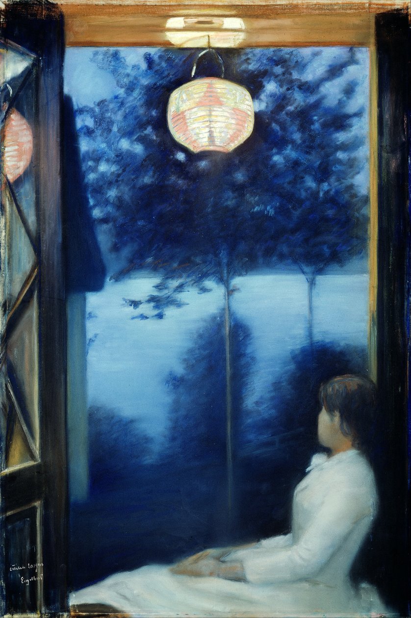 A Japanese Lantern av Oda Krohg