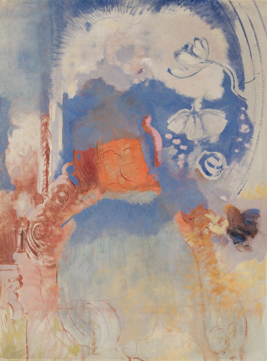Komposition, ca 1900 av Odilon Redon