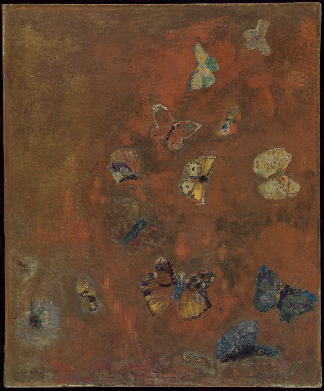 Frammaning av fjärilar, c.1912 av Odilon Redon