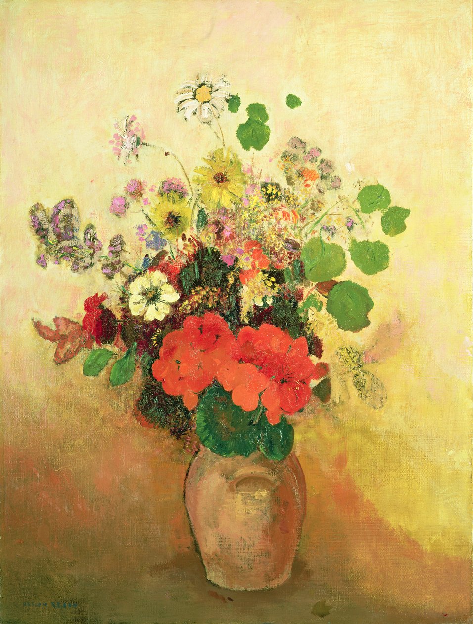 Vas med blommor, c.1908-10 av Odilon Redon