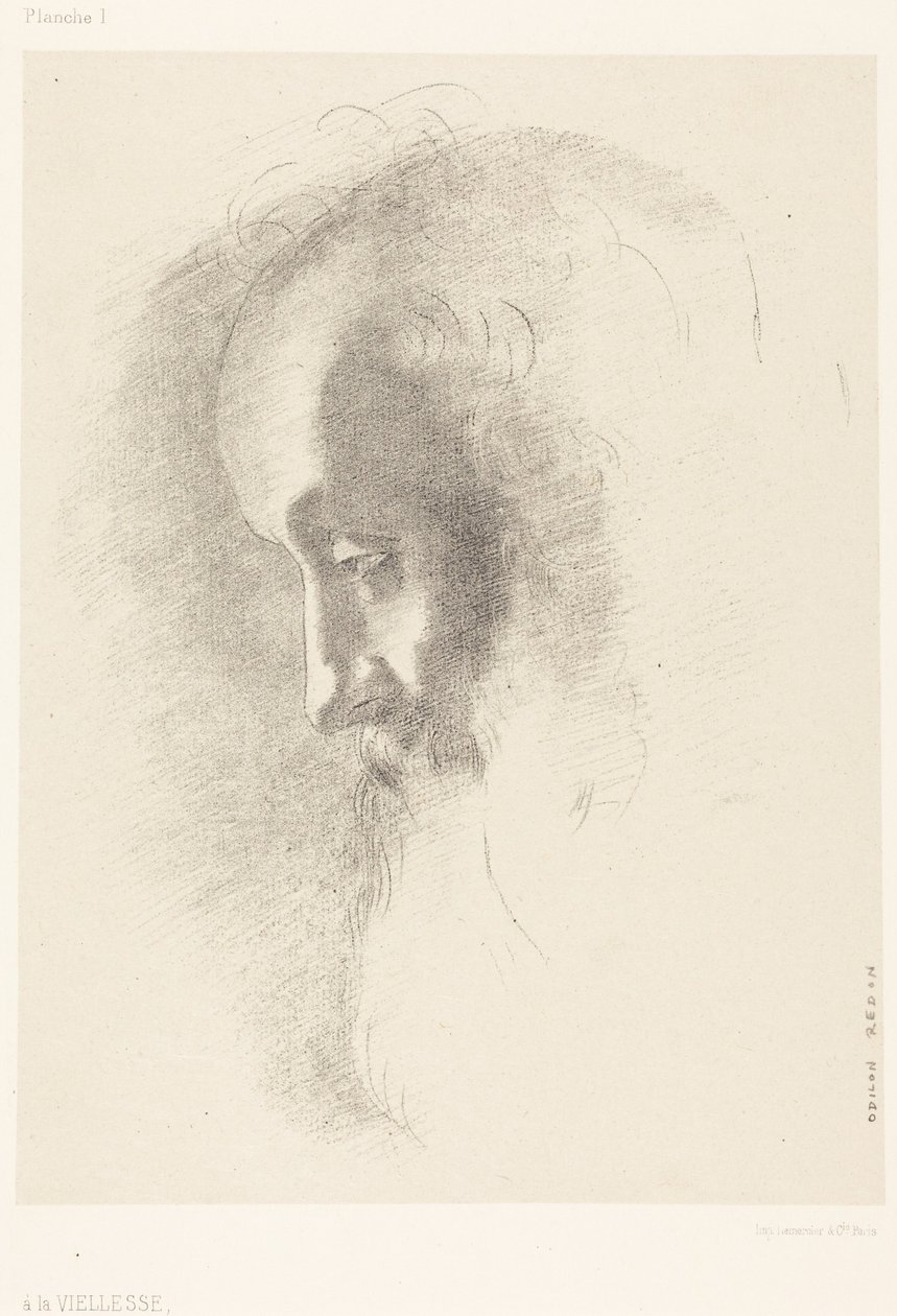 A La Vieillesse (Till ålderdomen) av Odilon Redon