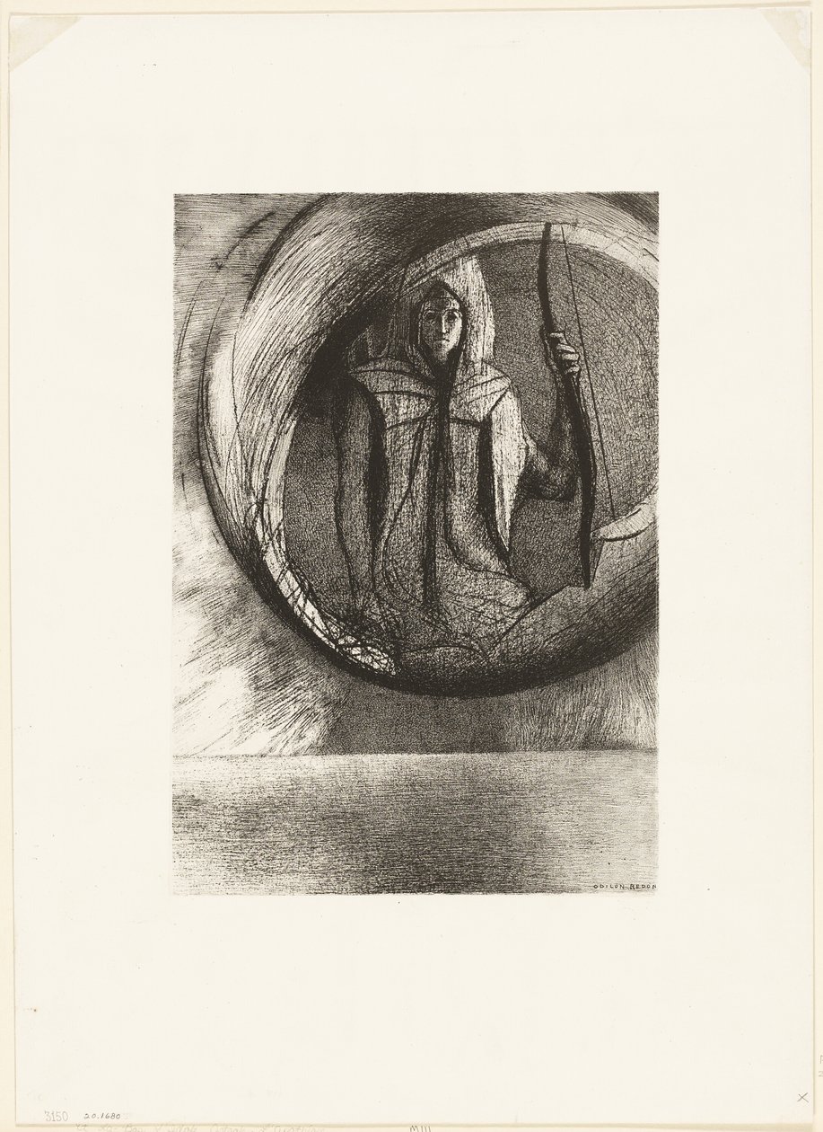Och bortom, Astral Idol, Apotheosis, platta 2 av 6 av Odilon Redon