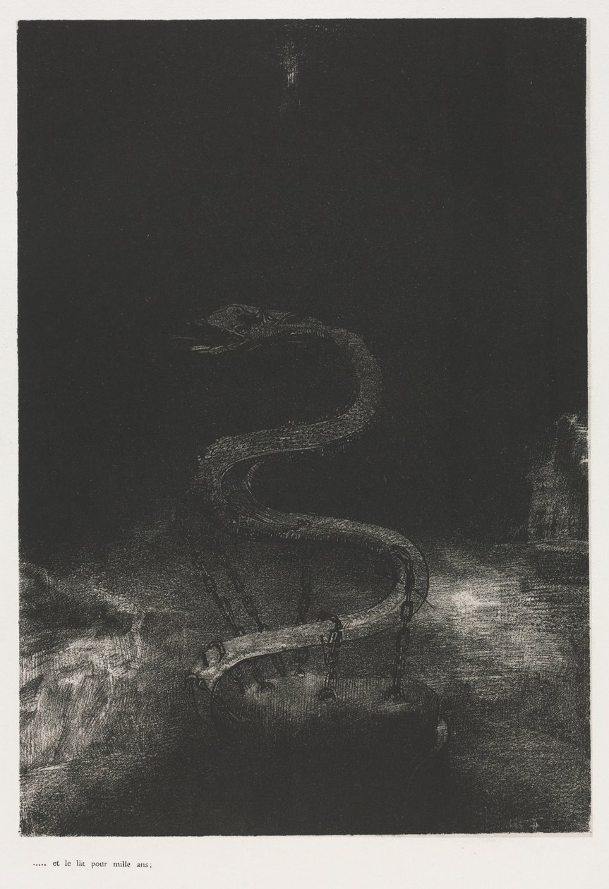 Och band honom i tusen år av Odilon Redon