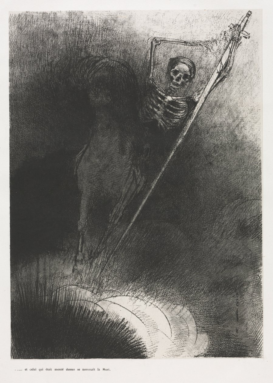 Och hans namn som satt på honom var döden av Odilon Redon