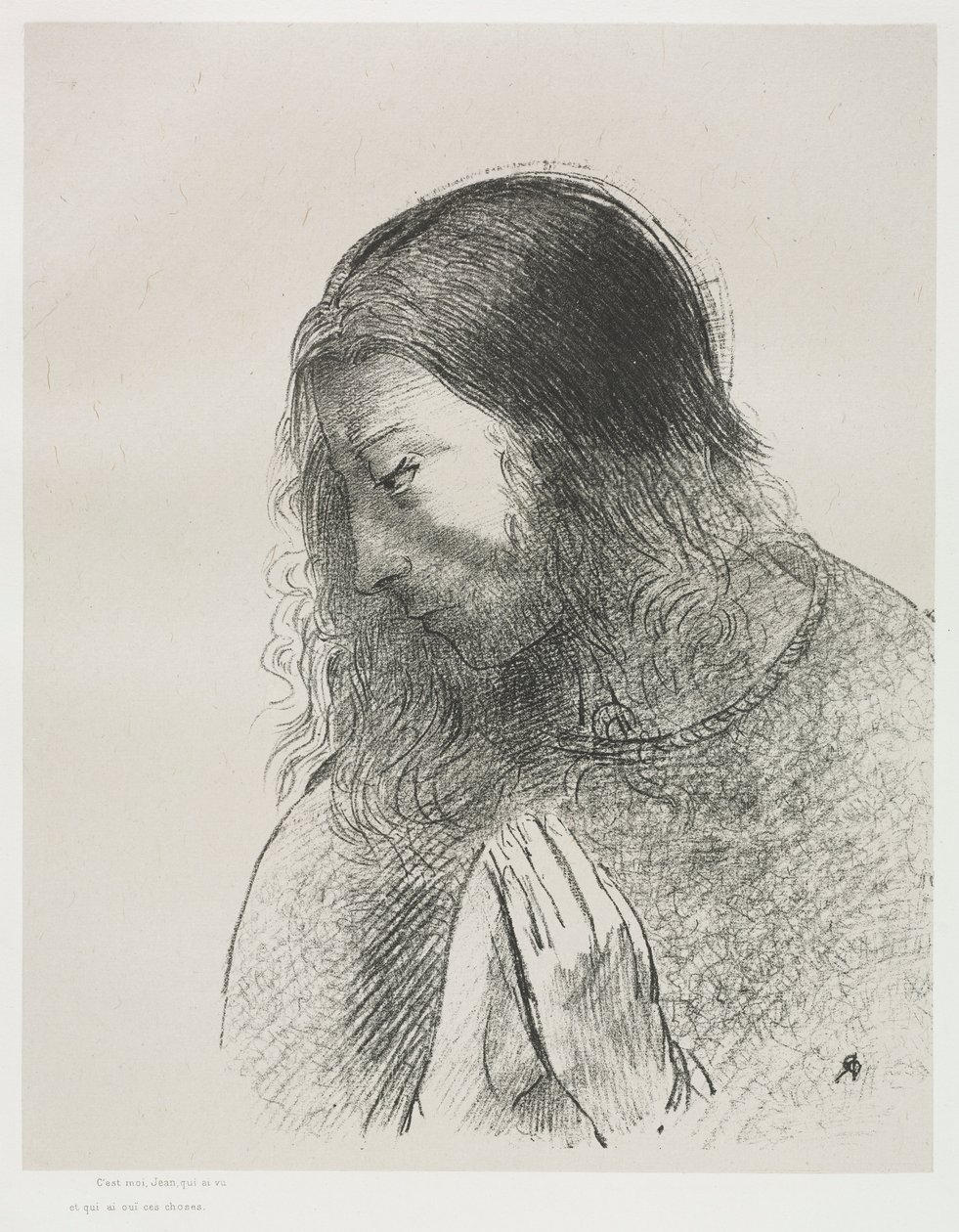 Och jag, John, såg dessa saker och hörde dem av Odilon Redon