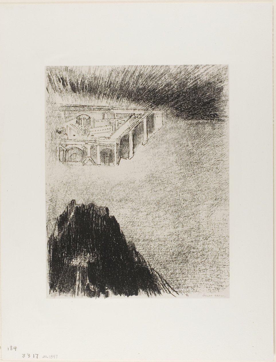 Och jag John såg den heliga staden, nya Jerusalem, komma ner från Gud från himlen, plåt 11 av 12 av Odilon Redon