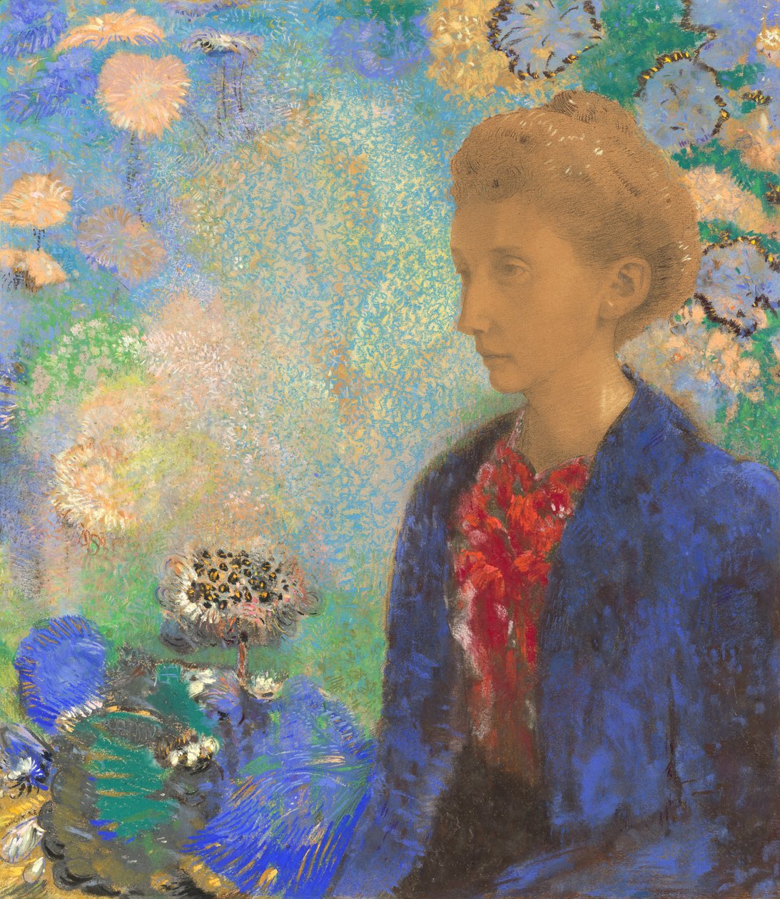 Baronessan av Domecy av Odilon Redon