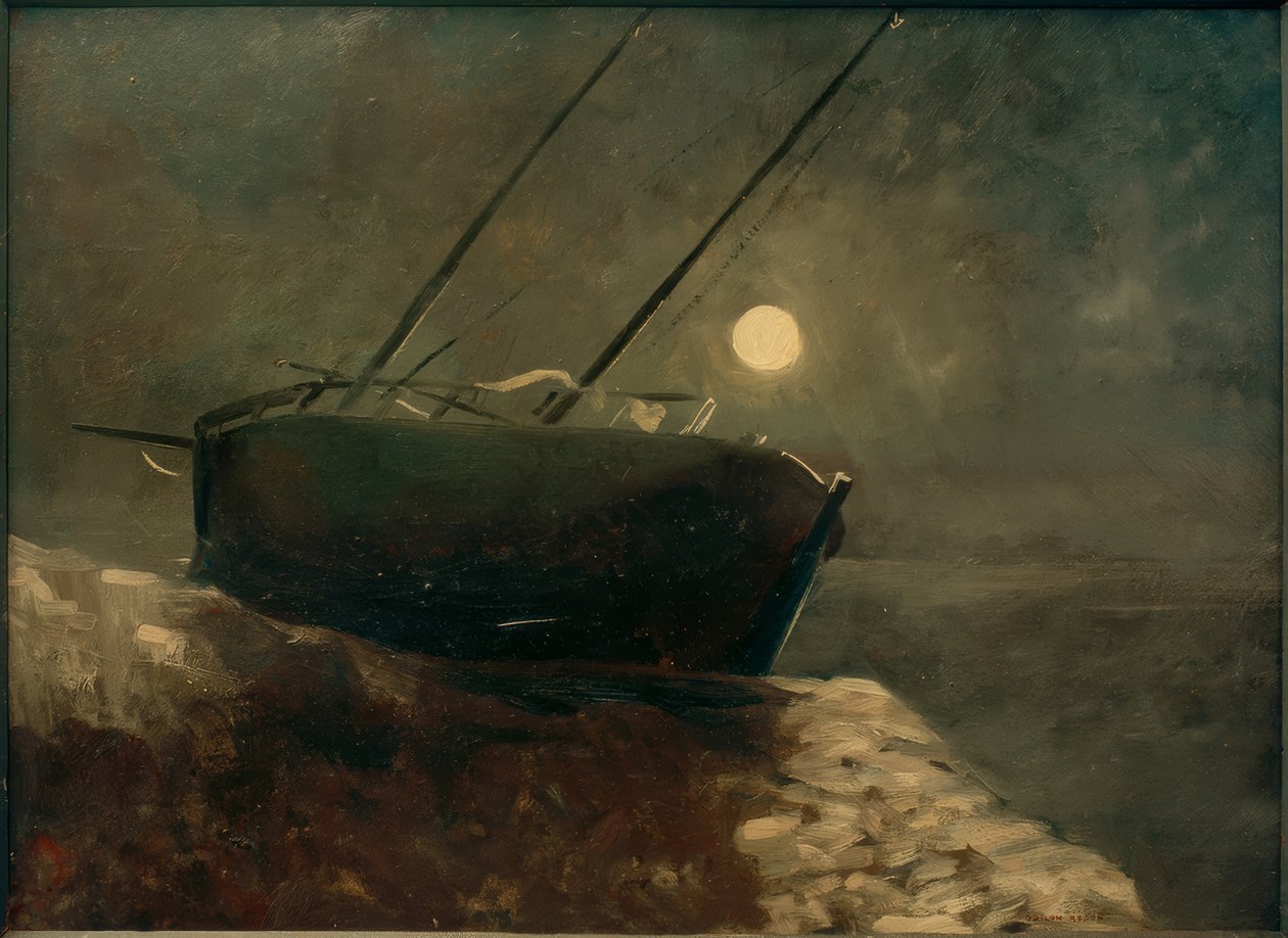 Månskensbåt av Odilon Redon