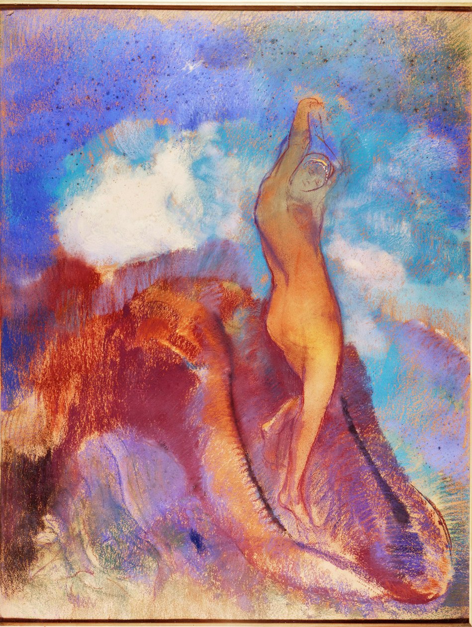 Venus födelse (gouache) av Odilon Redon