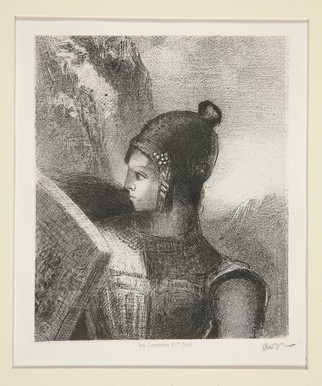 Br?nnhilde, frontispice av La Revue Wagnerienne av Odilon Redon