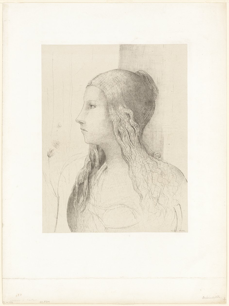 Brünnhilde (gudarnas skymning) av Odilon Redon