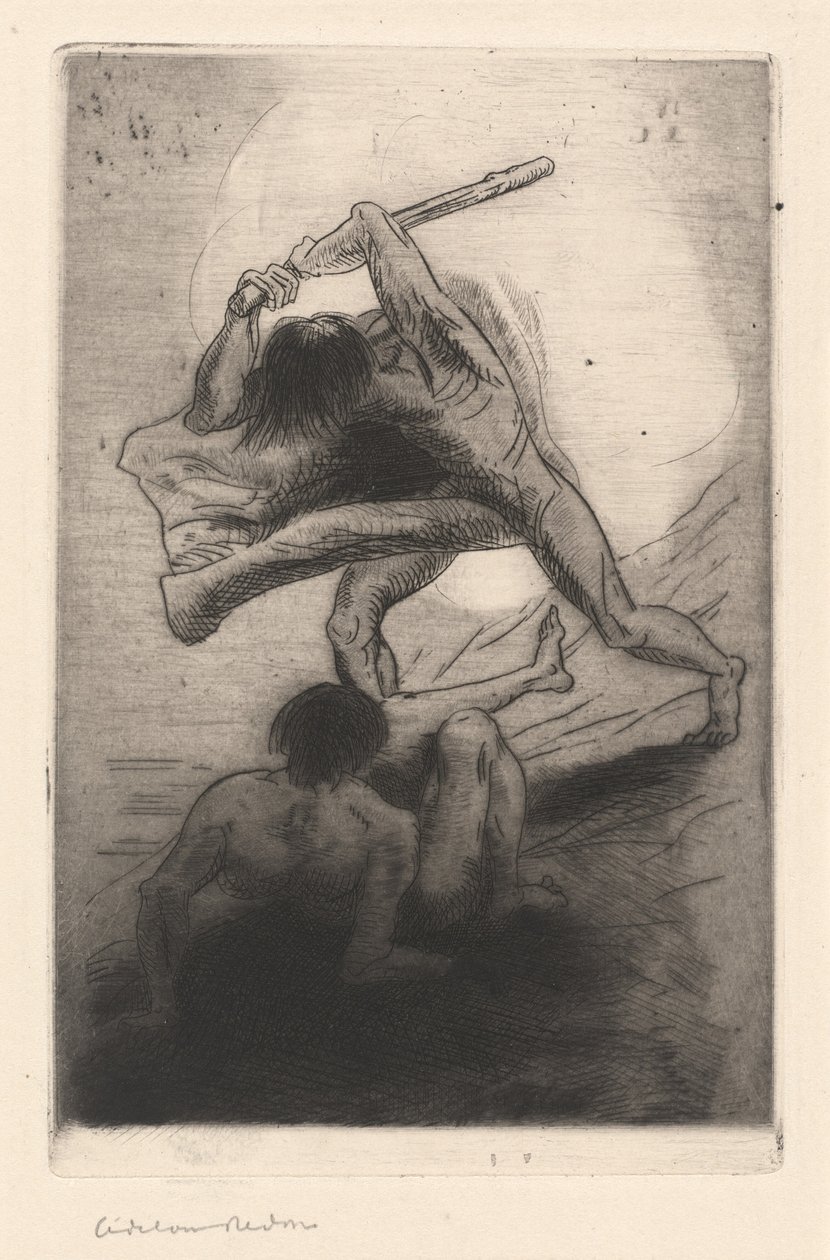 Kain och Abel av Odilon Redon