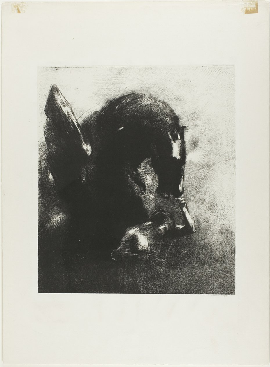 Pegasus i fångenskap av Odilon Redon