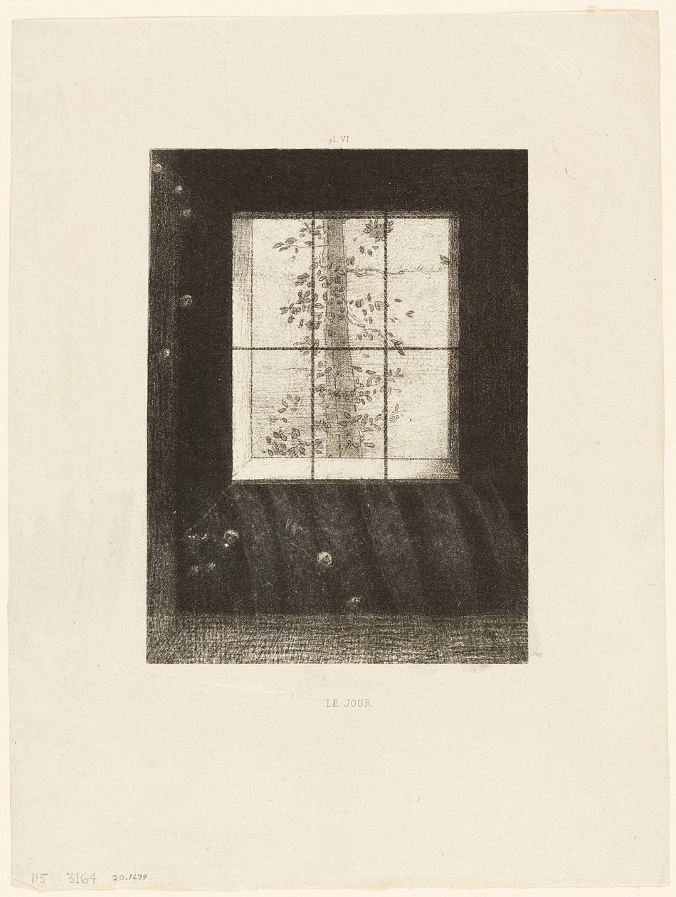 Dag, tallrik 6 från Dreams av Odilon Redon