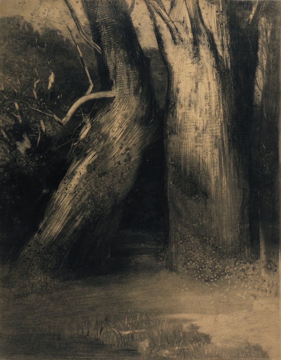 Två träd av Odilon Redon