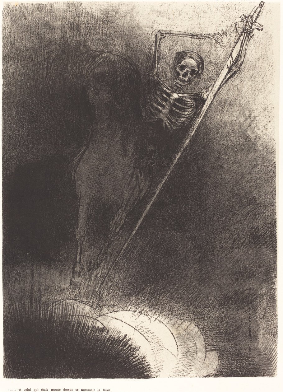 Och den som red på den hette Döden (och hans namn som satt på honom var Döden) av Odilon Redon