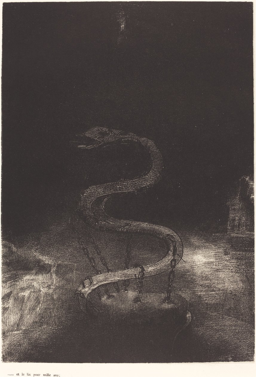 Och band honom i tusen år av Odilon Redon