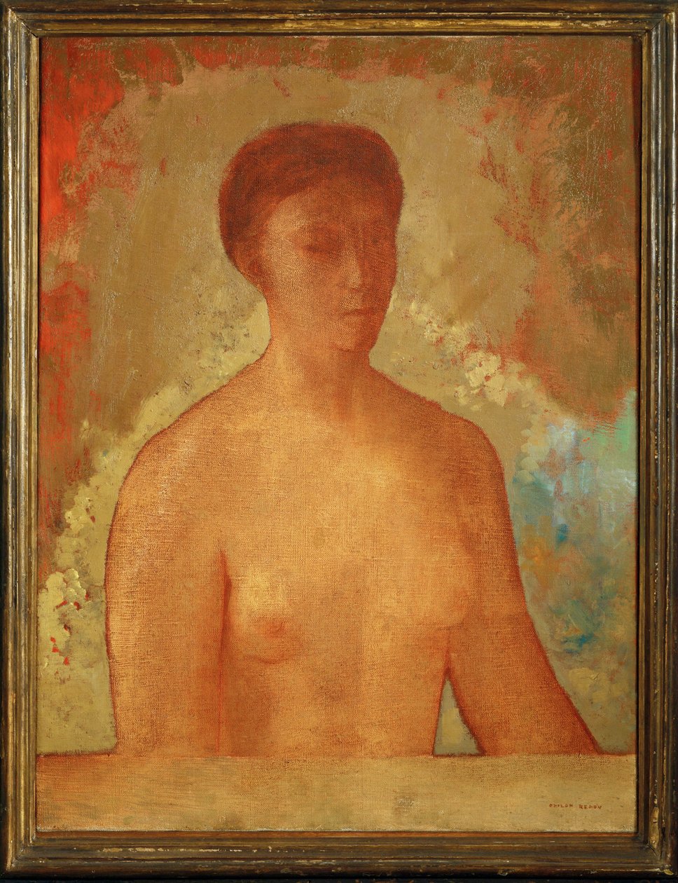 Eve (målning på duk) av Odilon Redon