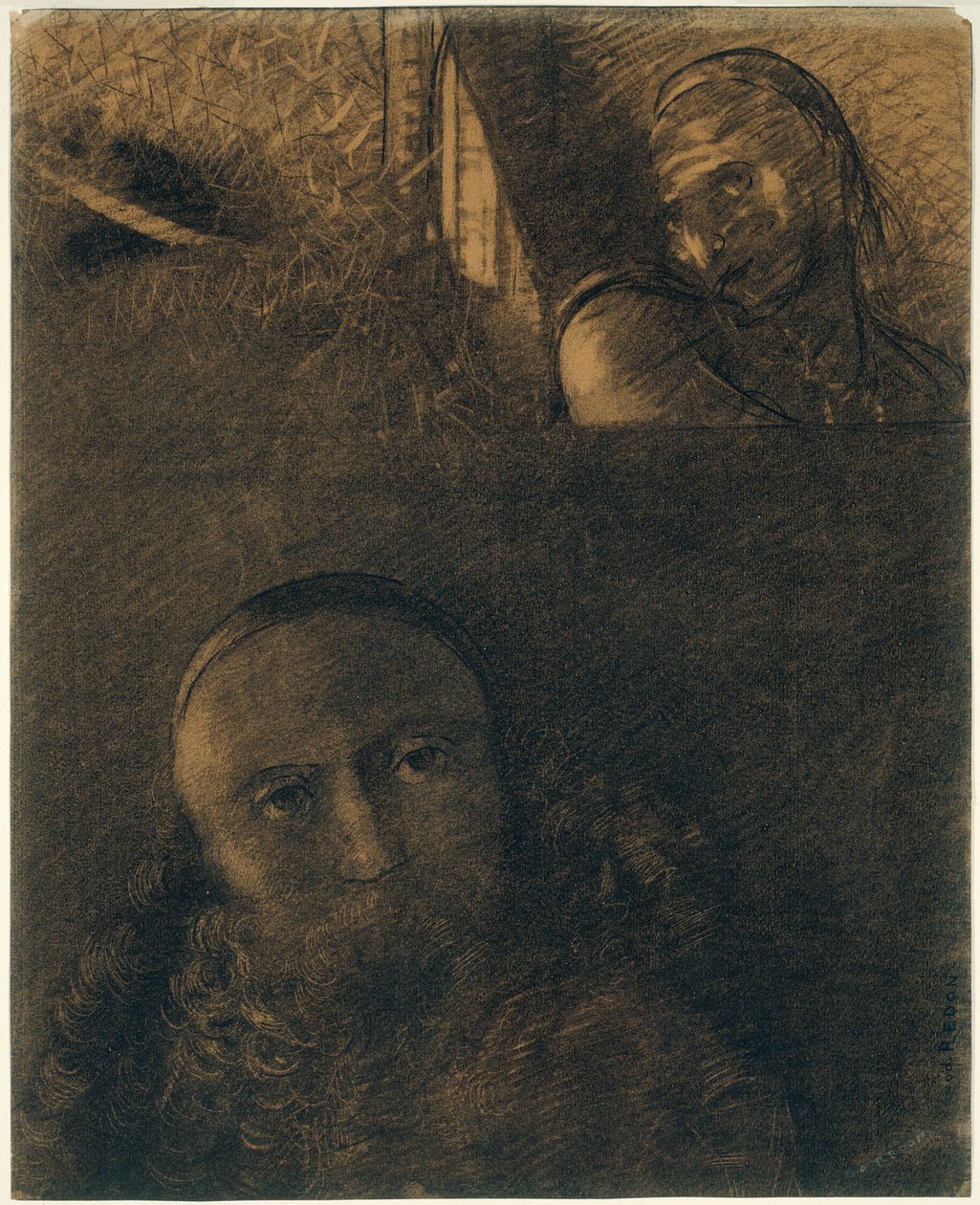 Faust och Mefistofeles av Odilon Redon