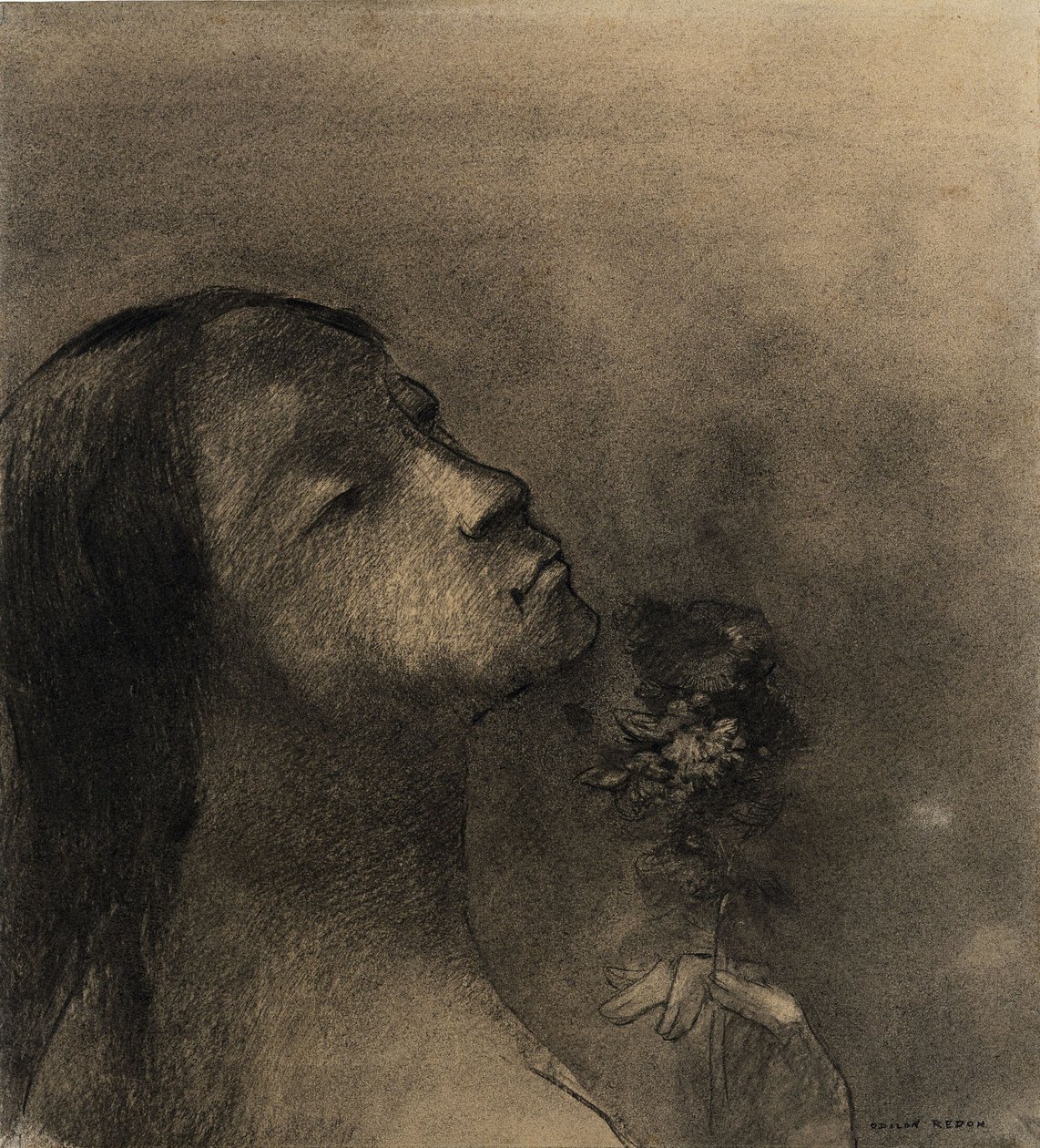 Ondskans blomma av Odilon Redon