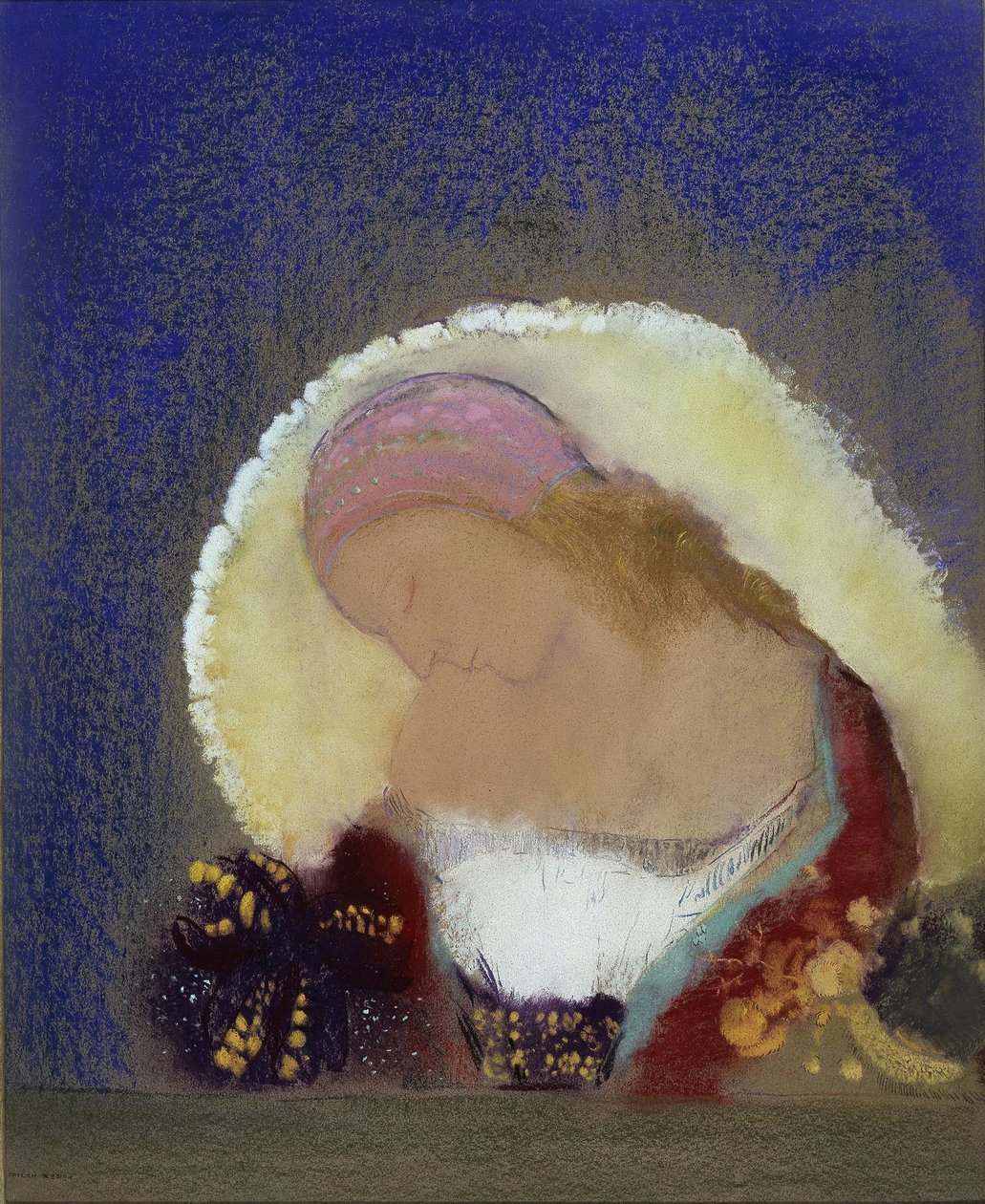 Upplyst blomma av Odilon Redon