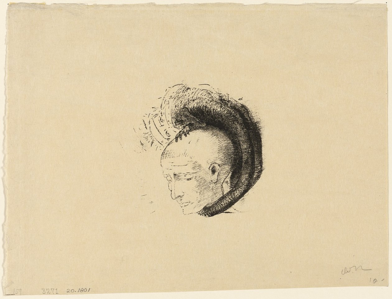Frontispice för The Idealist Movement in Painting av André Mellerio av Odilon Redon