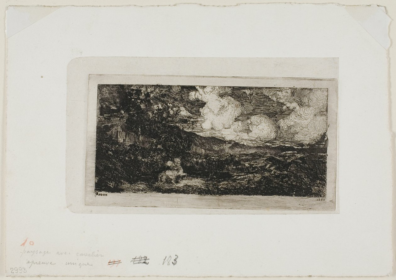 Galopperande ryttare av Odilon Redon