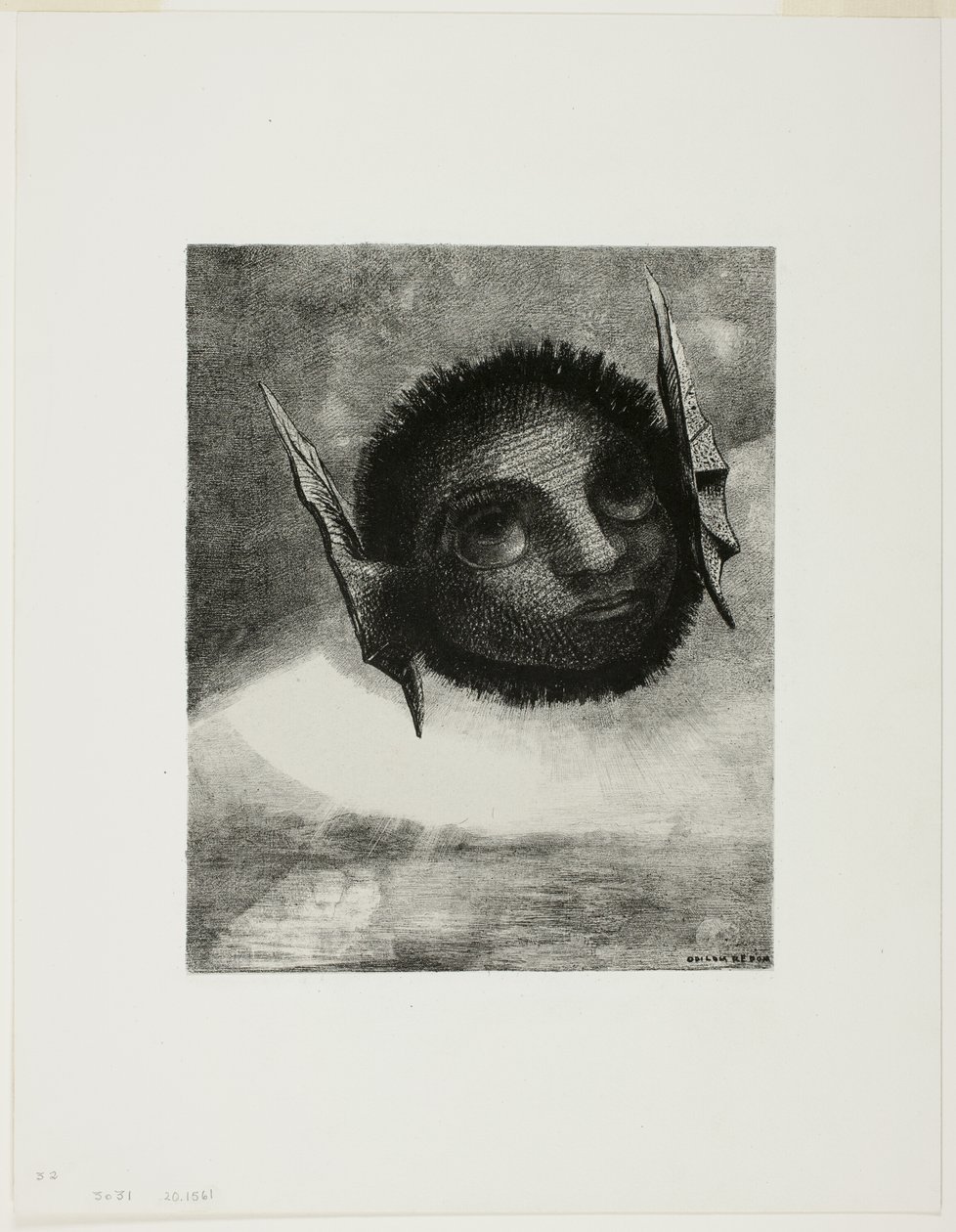 Gnome, tallrik sex från In Dreams av Odilon Redon