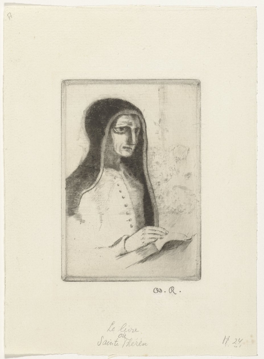 Het bok Boken (Sainte-Thérèse) av Odilon Redon