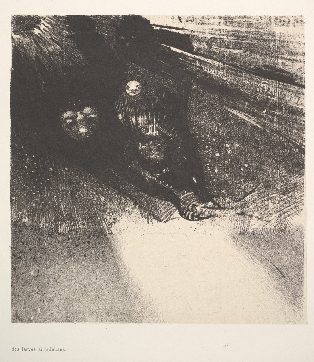 Avskyvärda larver, 1896. av Odilon Redon