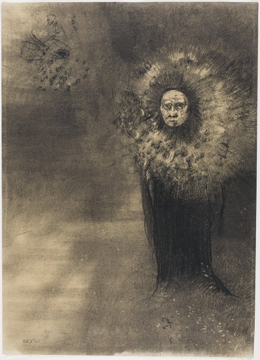 Människoväxt, ca 1880 av Odilon Redon