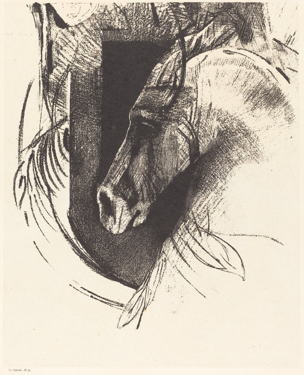 Kuriren (kapplöpningshästen) av Odilon Redon