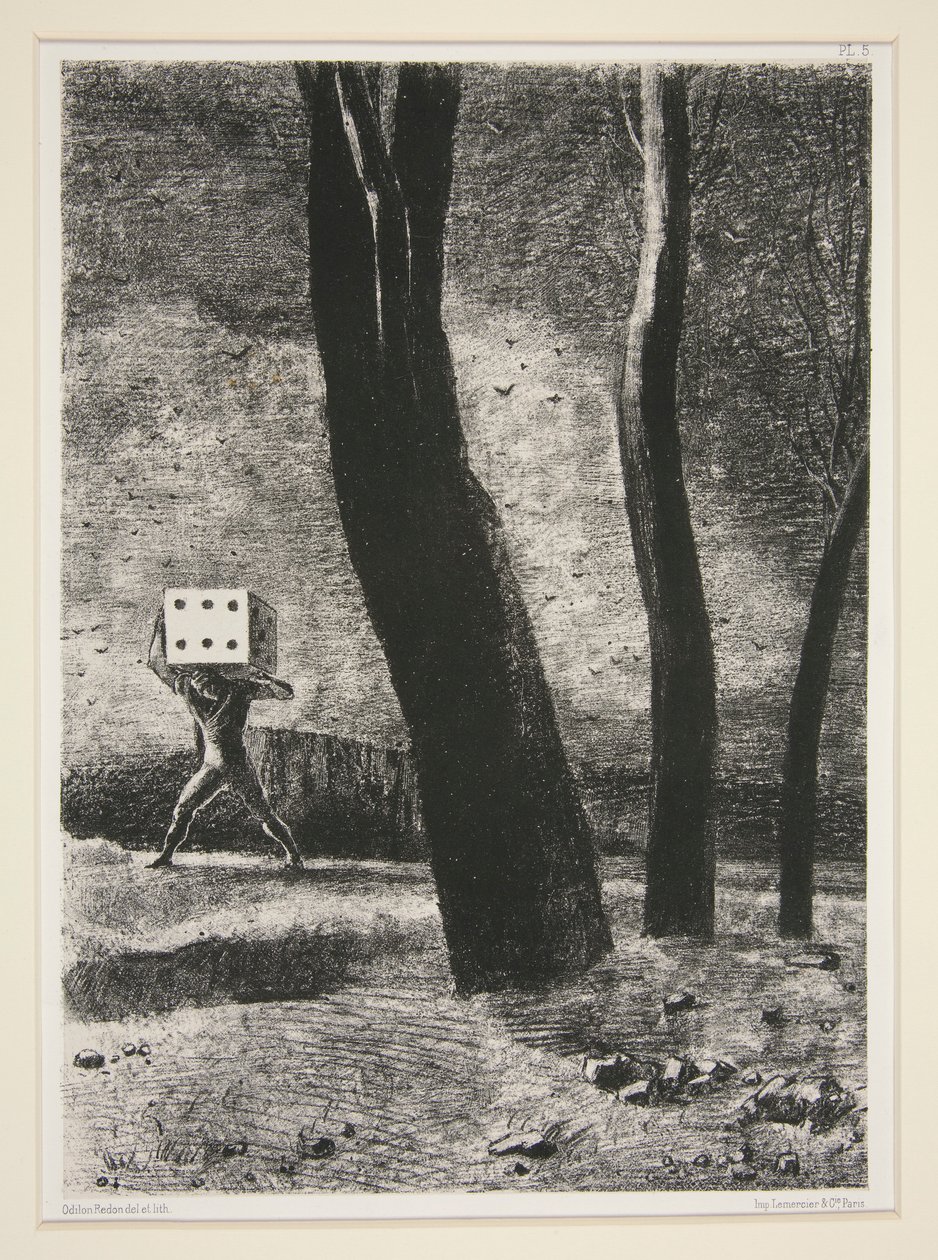 The Gambler, från portföljen In the Dream av Odilon Redon