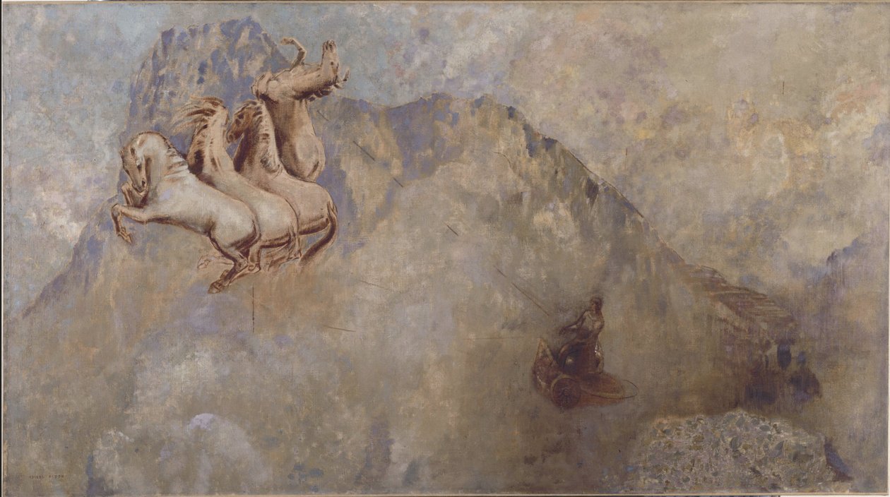 The Chariot of the Sun, ca 1910 (olja på duk) av Odilon Redon